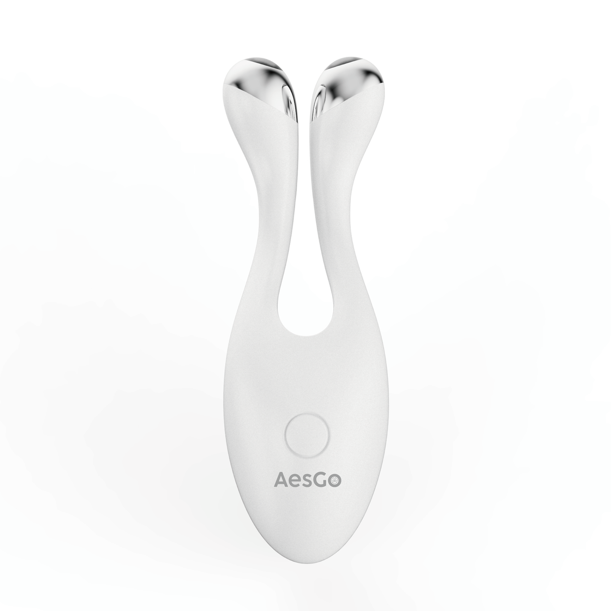 White beauty device with 'AesGo' branding on a white background
