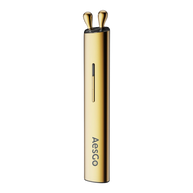 AesGo Revita3D Under Eye Massager for dark circles and puffiness. Professional microcurrent eye therapy device with 3D sonic vibration and heat for lymphatic drainage and anti-ageing skin tightening.